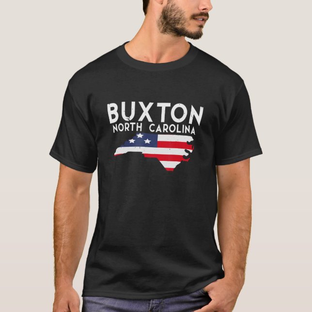 Camiseta Buxton Carolina del Norte Estados Unidos Viajes (Anverso)