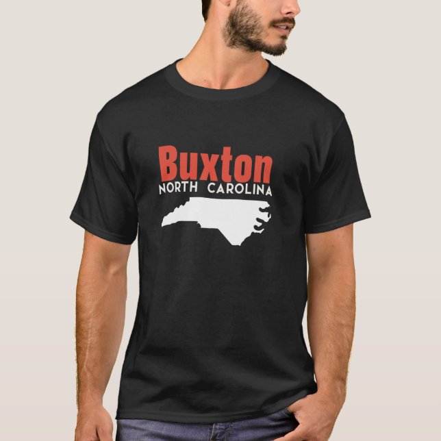 Camiseta Buxton Carolina del Norte Estados Unidos Viajes (Anverso)