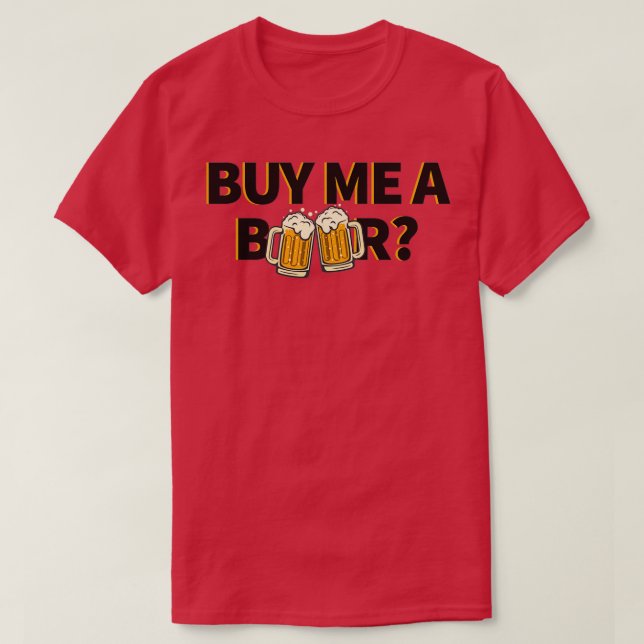 Camiseta Buy Me a Beer Funny Bachelor Bachelorette Party (Diseño del anverso)