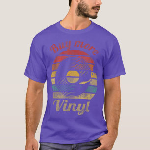 Camiseta Buy More Vinyl Retro Record Vintage Music 214