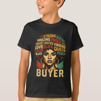 Camiseta Buyer Black History Month Powerful Black Pride Art