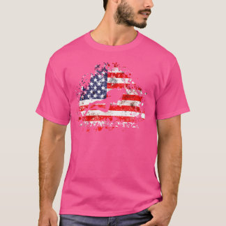 Camiseta Buzo Bandera Americana Buceo Scuba Buzo