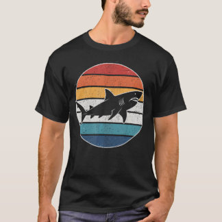 Camiseta Buzo Buceador de Tiburón Divertido Retro Para