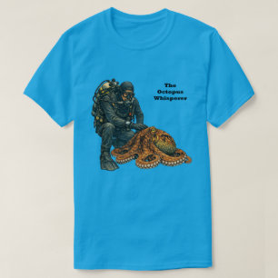 Camiseta Buzo de buceo acariciando un gran pulpo URM