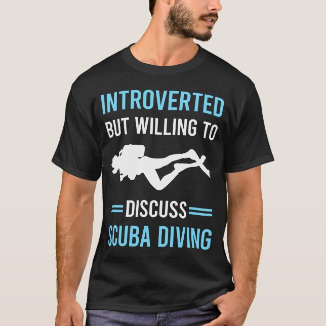 Camiseta Buzo de buceo introvertido (Anverso)