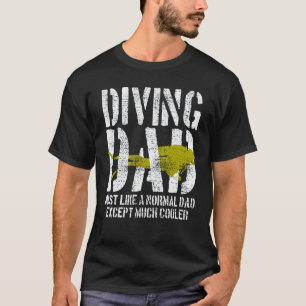 Camiseta Buzo de buceo profundo nadar bajo el agua