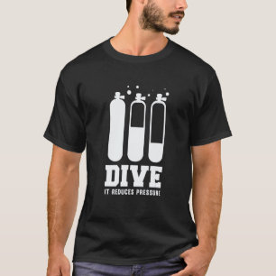 Camiseta Buzo de buceo Scuba Diving Snorkel Bajo el agua Oc