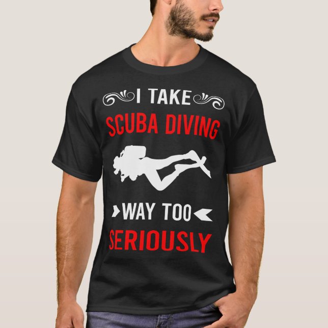 Camiseta Buzo de Buceo Serio (Anverso)