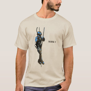 Camiseta Buzo de época con casco de buceo Mark V sobre una