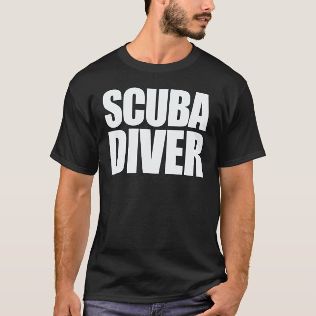 Camiseta Buzo de inmersión profunda en el mar Buceo (Anverso)