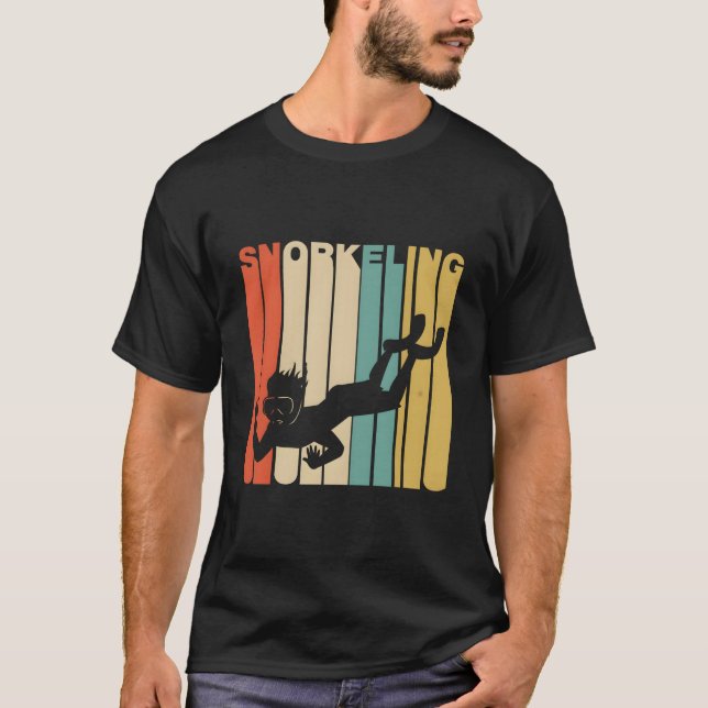 Camiseta Buzo de snorkel al estilo de los 70 (Anverso)