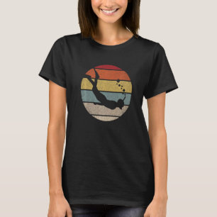 Camiseta Buzo de Snorkel Gráfico Retro Buceador de Snorkel