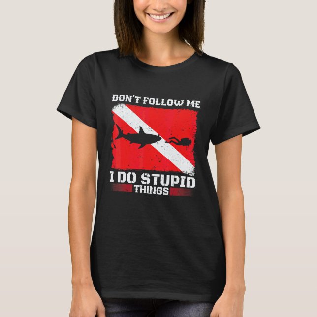 Camiseta Buzo de snorkel submarino profundo que practica bu (Anverso)