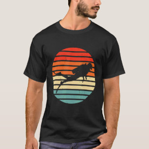 Camiseta Buzo Gráfico Vintage Buceador Buceo Apnea Snorkel