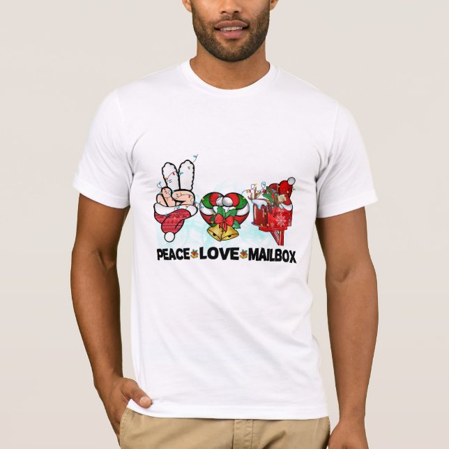 Camiseta Buzón de correo de amor de paz (Anverso)