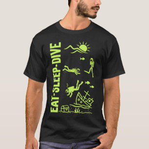 Camiseta Buzos de buceo submarino Deportes acuáticos Scuba