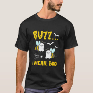 Camiseta Buzz me refiero a Boo Halloween Bee Ghost Funny