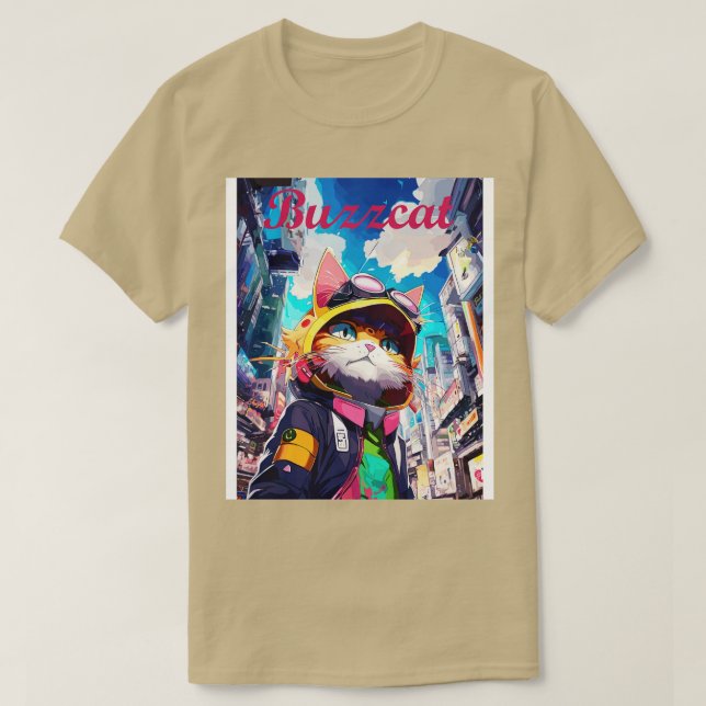 Camiseta Buzzcat (Diseño del anverso)