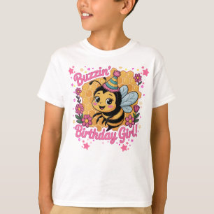 Camiseta Buzzin 'Birthday Chica Bee Theme Cute Bee Lover