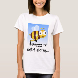 Camiseta Buzzz de la palabra de la onomatopeya, ruido para