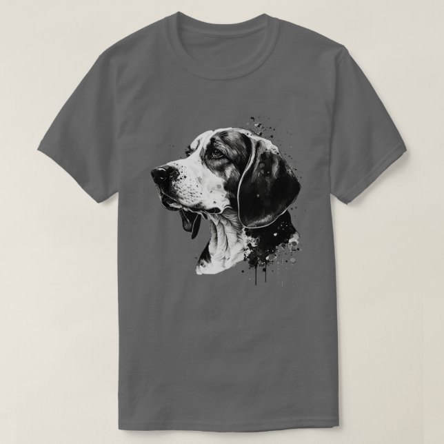 Camiseta BW Beagle 3 (Diseño del anverso)