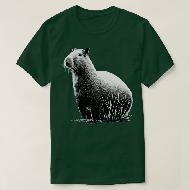 Camiseta BW Capybara 1 (Diseño del anverso)