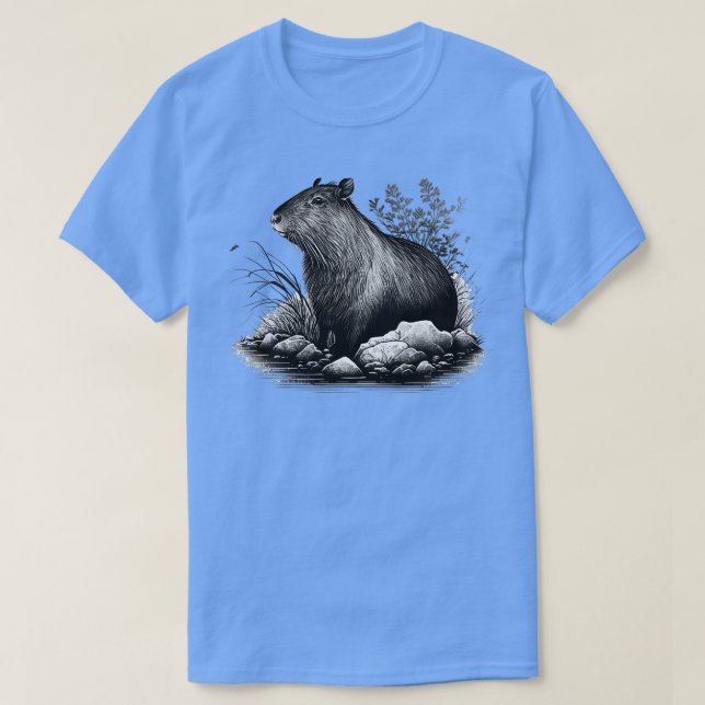 Camiseta BW Capybara 2 (Diseño del anverso)