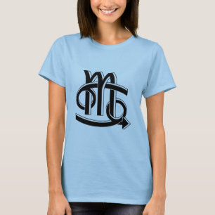 Camiseta Bw de los socios del cáncer y del escorpión