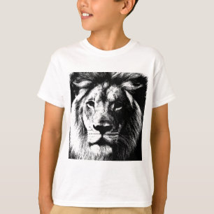 Camiseta BW Lion Face