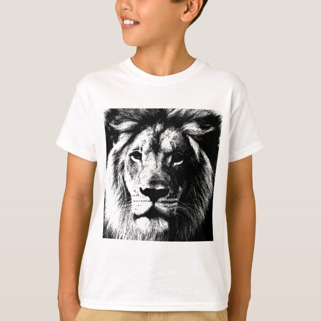 Camiseta BW Lion Face (Anverso)