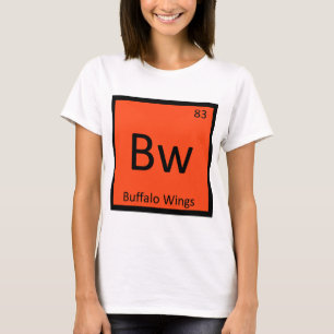 Camiseta Bw: Símbolo de tabla periódica de la química de la
