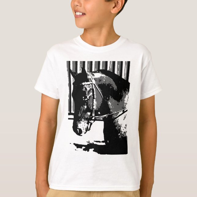 Camiseta BW Stallion Horse (Anverso)