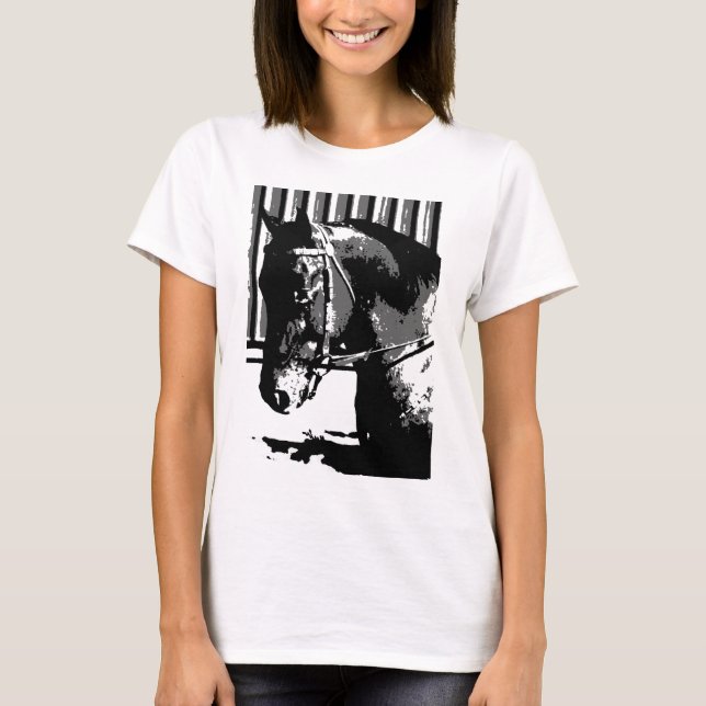 Camiseta BW Stallion Horse (Anverso)