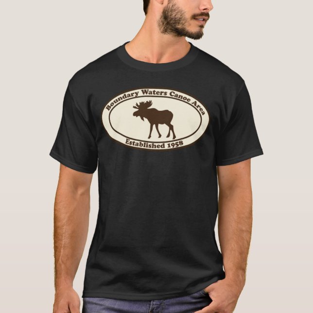 Camiseta BWCA Boundary Waters Canoe Area Minnesota Moose (Anverso)
