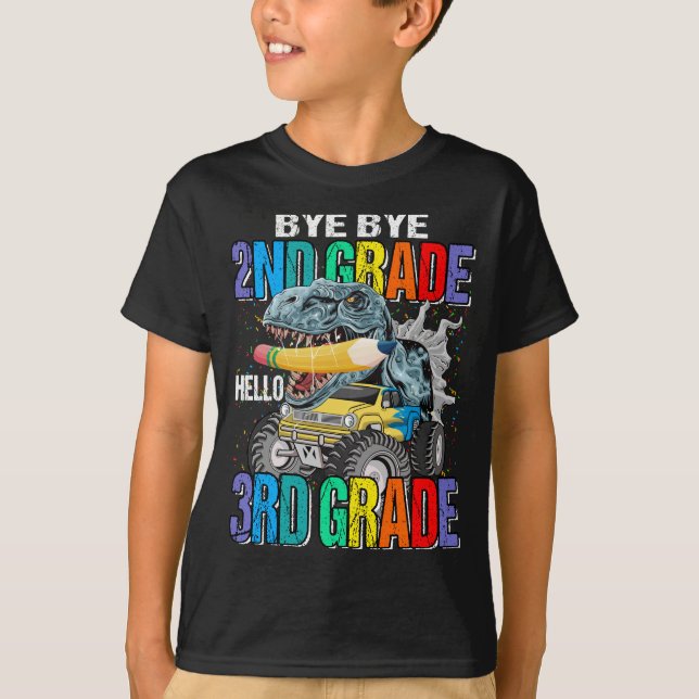 Camiseta Bye Bye 2º Grado Hola Monstruo de 3º Grado (Anverso)