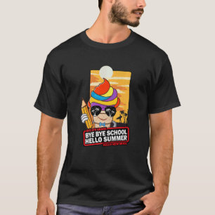 Camiseta Bye Bye First Grado Hola profesor de verano