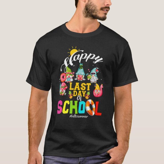 Camiseta Bye Bye School Hello Pool Summer Gnomes Hellosumme (Anverso)