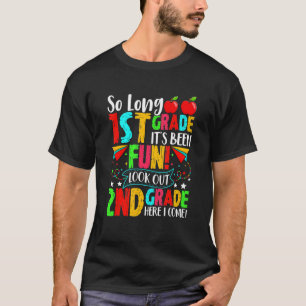 Camiseta Bye First Grado Mirar hacia fuera 2º Grado Cute Pr