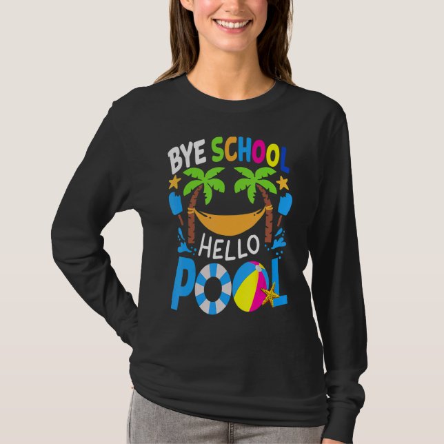 Camiseta Bye School Beach Ball Hammock (Anverso)