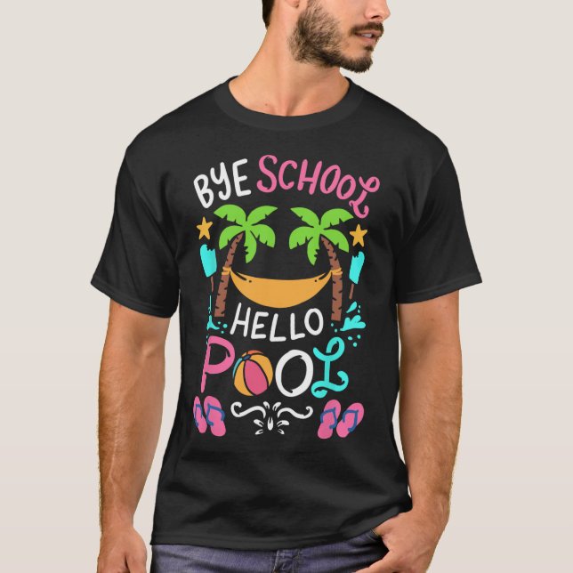 Camiseta Bye School Beach T Ball Tee Hammock (Anverso)
