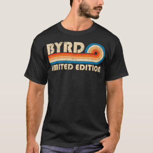 Camiseta BYRD nombre de pila Retro Vintage Reunio de cumple