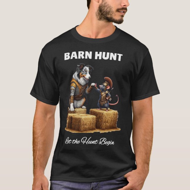 Camiseta Byrn Hunt Lover - Warrior Rat Blue Merle Tri Borde (Anverso)