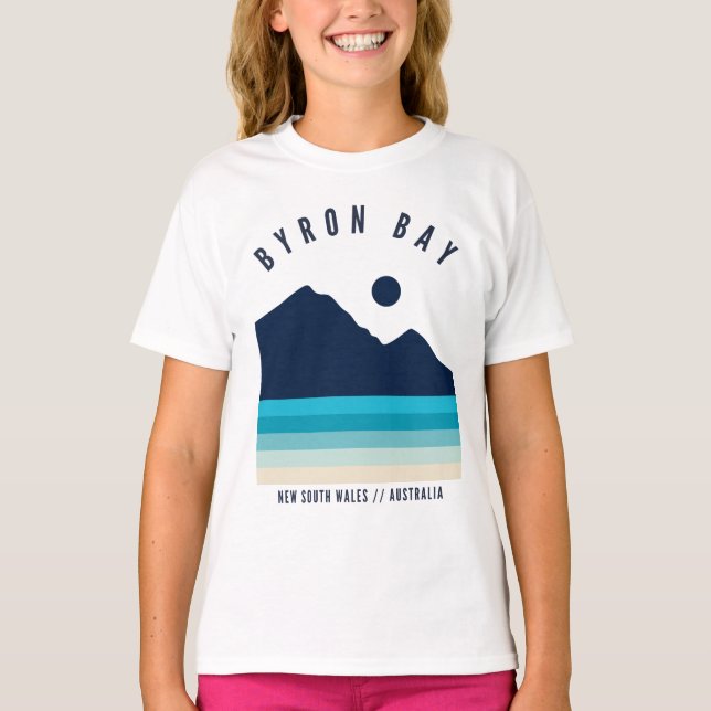 Camiseta Byron Bay Nueva Gales del Sur Australia Retro Vint (Anverso)