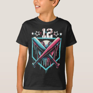 Camiseta Bysebyll Drip 12 cumpleaños chicos número 12 juven