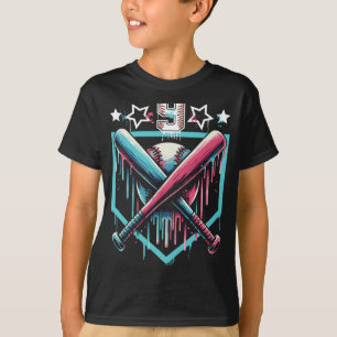 Camiseta Bysebyll Drip Cumpleaños 9 Niños Número 9 Juventud