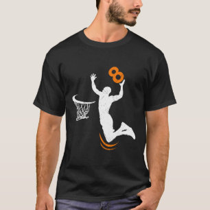 Camiseta Bysketbyll Dunk, de 8 años, 8 niños de fiesta de c