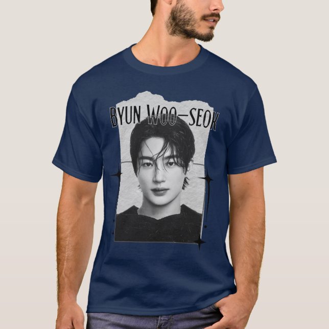 Camiseta Byun Wooseok Kpop Solo Artist Scrapbook Collage Co (Anverso)