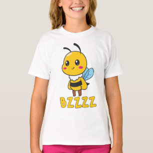 Camiseta BZZZ Abejas Infantiles Cutas para Niños - Abeja Pe
