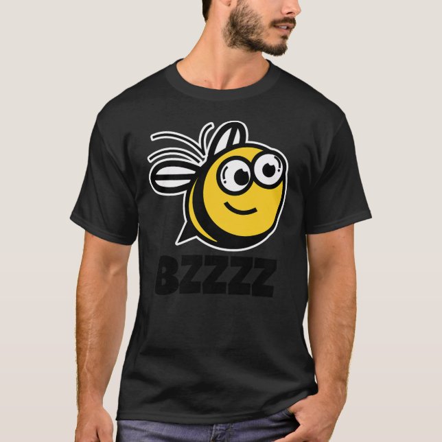 Camiseta BZZZZ Cute Childrens Bees Shirts for Kids  Cartoon (Anverso)
