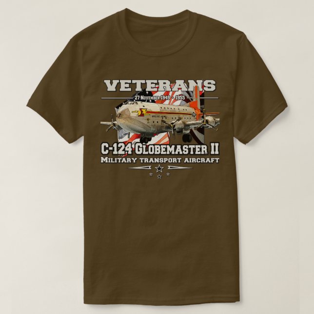 Camiseta C124 Aeronaves de carga pesada Globemaster II (Diseño del anverso)